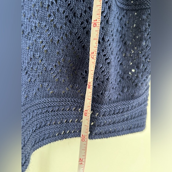 FADED GLORY Navy blue shrug knit sweater.  Size large - Picture 12 of 15